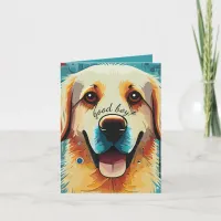 Happy Golden Retriever Note Card