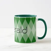 Mug - Argyle pattern with Name