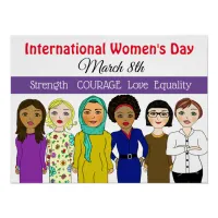 International Women's Day March 8th Poster