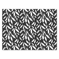 Black and White Modern Foliage Tissue Paper