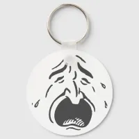 Weeping Face Lt Keychain