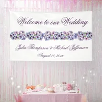 Romantic and Poetic Pastel Lilac Watercolor Banner