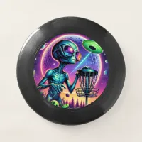 Alien and Flying Disc Golf Saucer