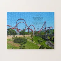 Life Is One Big Roller Coaster and Poem Jigsaw Puzzle