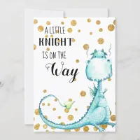 *~* Cute Blue Dragon Baby Boy Shower Invitation