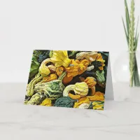 Happy Halloween Autumn Blessings Pumpkins Card