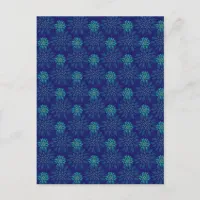 Floral Pattern Postcard