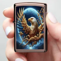 Golden Eagle Moon watch Zippo Lighter