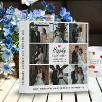 Happily Ever After Pink Heart Wedding Photo Album 3 Ring Binder