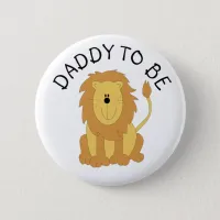Daddy to be Zebra Baby Shower button