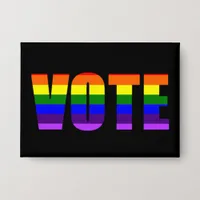 LGBTQIA+ Vote Political Button