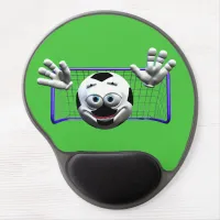 Funny Cartoon Soccer Ball Gel Mouse Pad