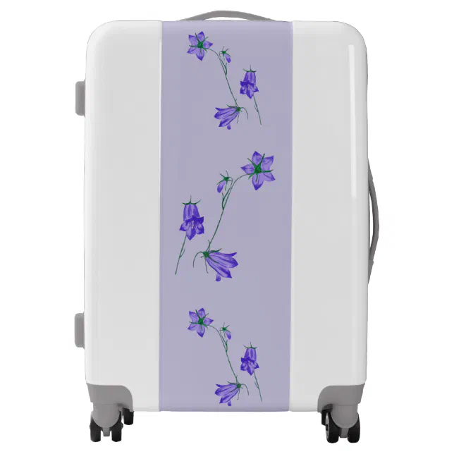 Beautiful bellflowers luggage