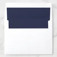 Midnight Blue Solid Color Envelope Liner