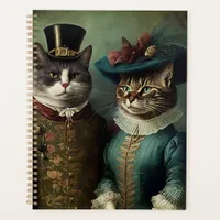 Portrait of a Cat Couple in Fancy Clothes Planner