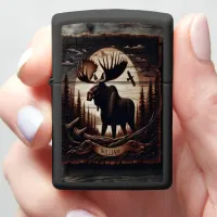 William's Moose Moon Zippo Lighter