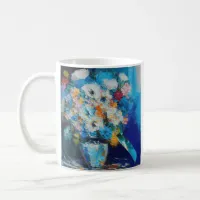 Oil Painting Flowers in a Vase Coffee Mug