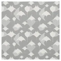 Manta Ray Stingray Gray White Pattern Fabric