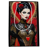 Fantasy Red and Black Goth Lady Gift Bag