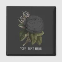 Vintage Gothic Black Roses Personalized Magnet