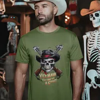 Skull Cowboy - Spooky Wild West T-Shirt