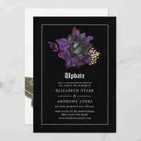 Halloween Gothic Wedding Update Invitation