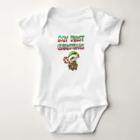 My First Christmas Little Elf Baby Bodysuit