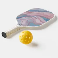 Pink and Blue Pastel Marble | Pickleball Paddle