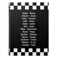 Police Phonetic Alphabet Notebook