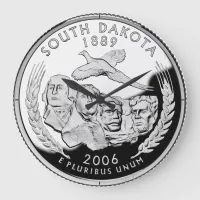 Faux South Dakota State Quarter Clock