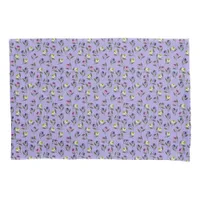 Pretty Pink Purple and Yellow Pansies Pillow Case