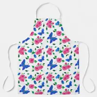 Butterflies and Roses Apron