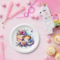 Coffee and Cake | Best Friend's Birthday Paper Plates