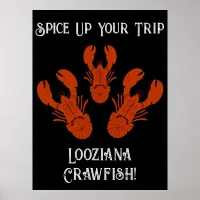 Distressed Travel Cajun Louisiana-Crawfish Boil Poster