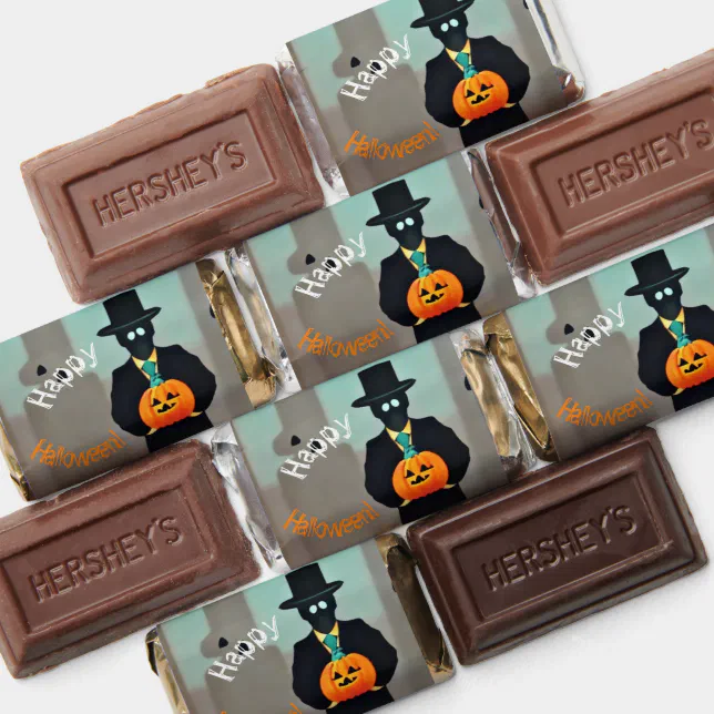 Stylish Halloween Monster Paper Sachets with Hershey's Miniatures