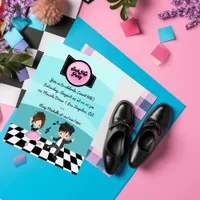 Sock Hop Party Invitation