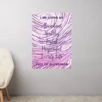 Rippled Effect Pink And Purple Affirmation Wall Decal