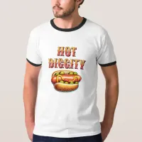 Hot Diggity | Retro Hot dog  T-Shirt