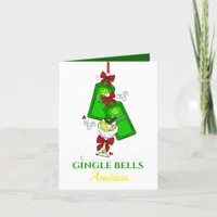 Gingle Bells Gin Lover Christmas Cocktails Holiday Card