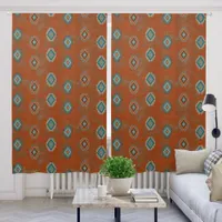 Southwest Canyons Geometric Pattern 50x84 Inch Blackout Curtains