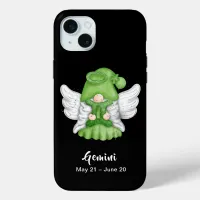 Gnome Gemini Astrology Sign Angel iPhone 15 Plus Case