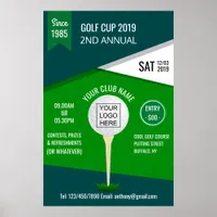 Club/Corporate Golf Tournament add logo Poster