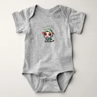 Cute Cow Cartoon Baby Bodysuit