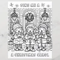 Color Me Page | Christmas Carolers