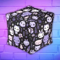 Cute Kawaii theme Purple Lavender | Pouf