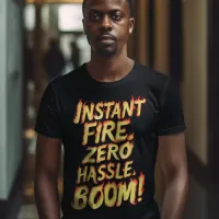 Instant Fire: Zero Hassle Boom T-Shirt