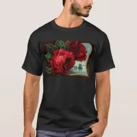 Vintage Roses and Sail Boat T-Shirt