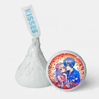 Floral Anime Themed Personalized Wedding Hershey&#174;'s Kisses&#174;