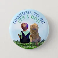 Grandma  to be Baby Shower Button