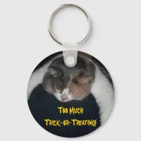 Too Much Trick-or-Treating! Keychain